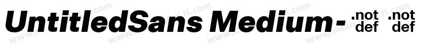 UntitledSans Medium字体转换